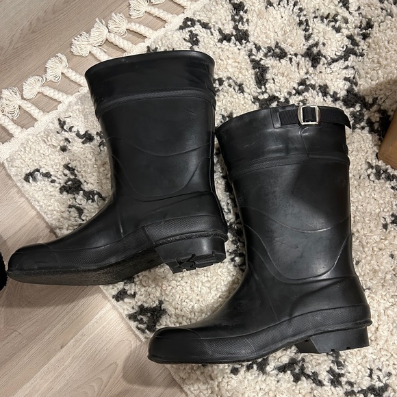 EUC Stutterheim black calf length rain boots in black - Picture 6 of 10